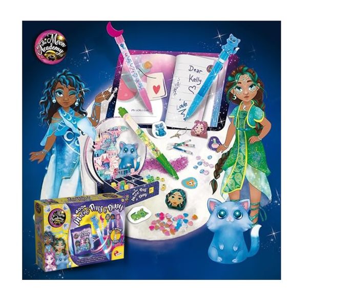 Moon Magic Pens &amp; Diary kit for kids -Moon Academy by Lisciani