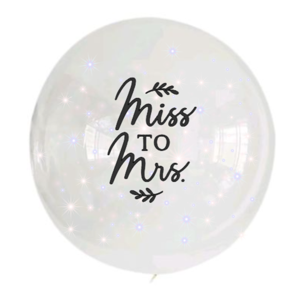BG - Bobo Balloon - 24inch - Miss to Mrs