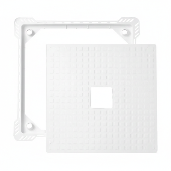 Wirquin 2 Piece White PVC Tileable Bath Inspection Hatch
