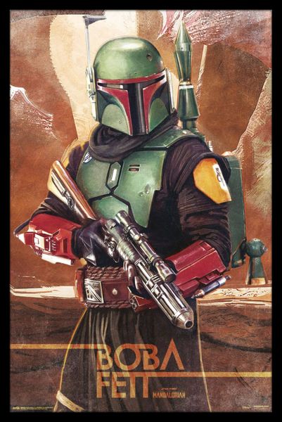 Star Wars (Boba Fett) Poster With Black Frame image