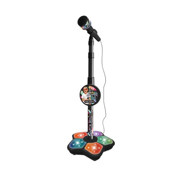Kids Microphone Toy with Stand, Enhanced Connectivity for MP3, Mobile Phone