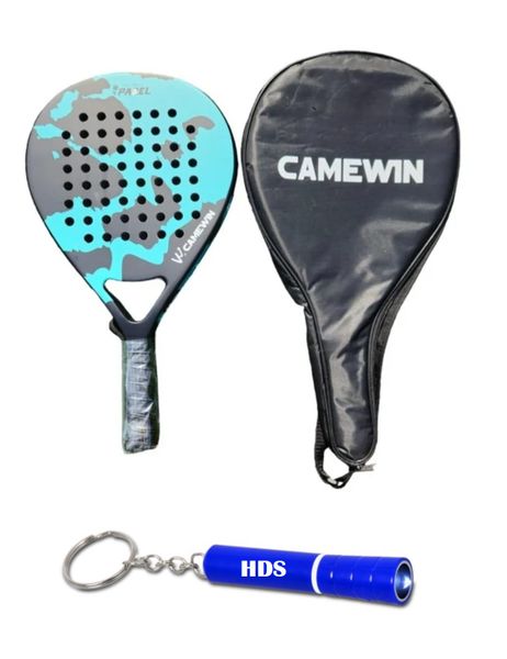 Camewin W Full Carbon Padel Racket With Canvas Carry Bag and HDS Torch