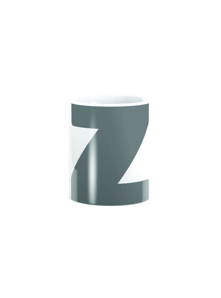 PepperSt Mug - Z Grey &amp; White Letter