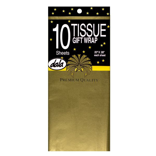 Dala Tissue Paper Metallic Gold 10 Sheets