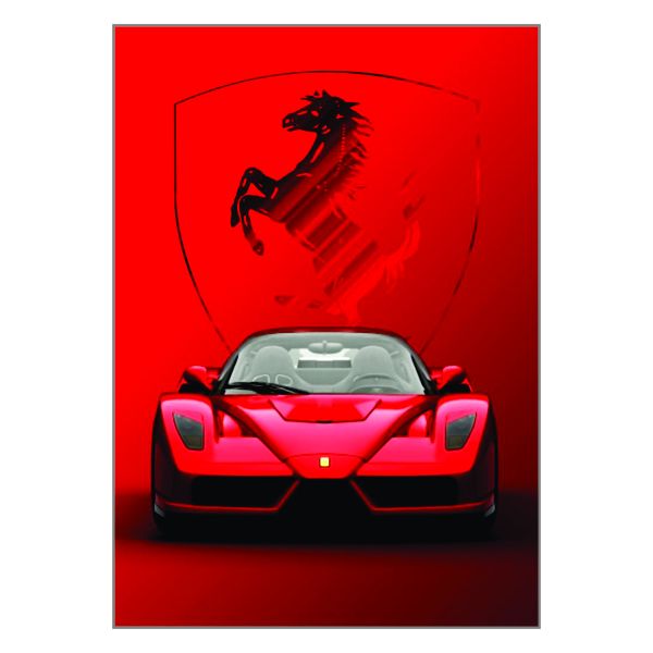 Ferrari Red Background -A1 Poster