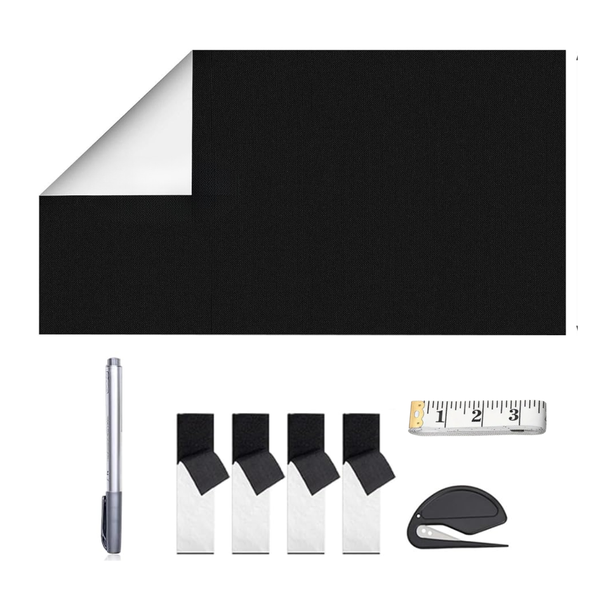 Bestby-DIY 100% Blackout Window Cover Kit Cut-to-Size Light Blocker Curtain