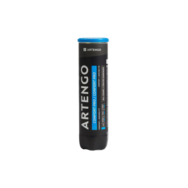 Artengo Versatile Tennis Ball Comfort Pro - 4-Pack - Yellow