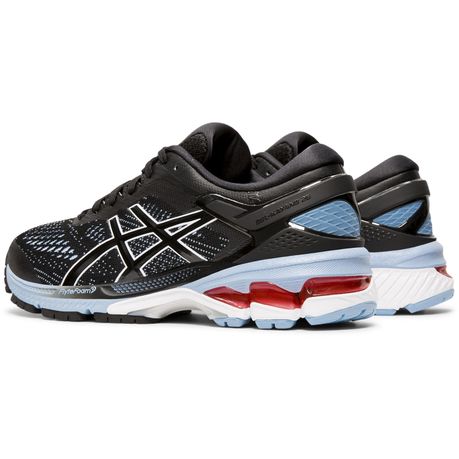 Asics gel-kayano 26 women's outlet running shoes black/heritage blue