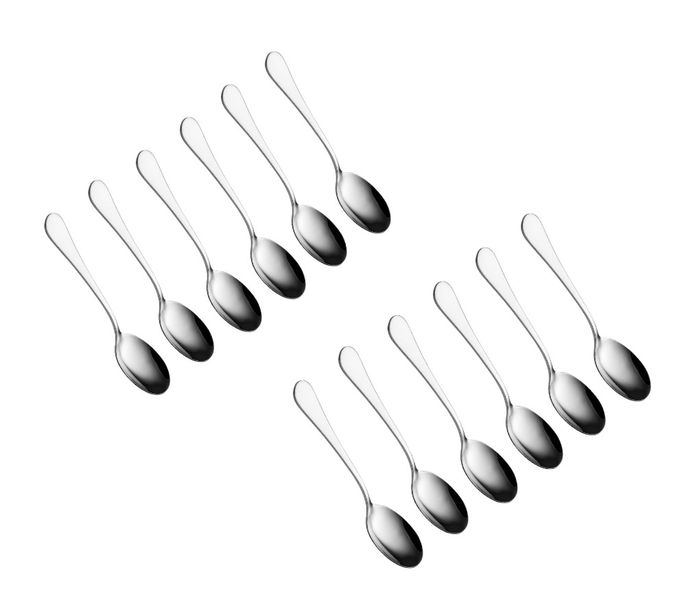 FAZT- Stainless steel high quality teaspoon 12 Piece set Round Edge