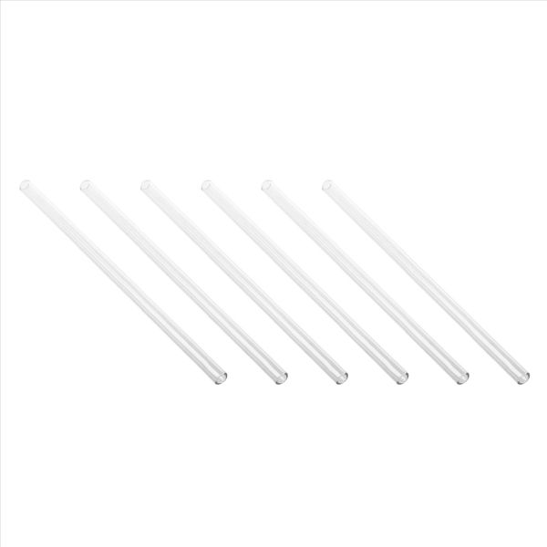 High Borosilicate Glass Drinking Diameter 8Mm 7 Inches Transparent