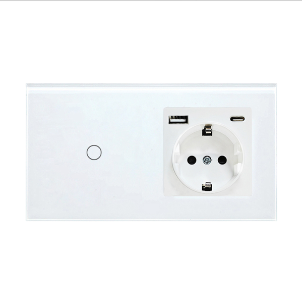 Easy Touch Switch 115W with Outlet, USB-A and USB-C