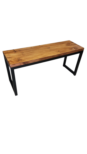 Modern Wood And Metal Bench