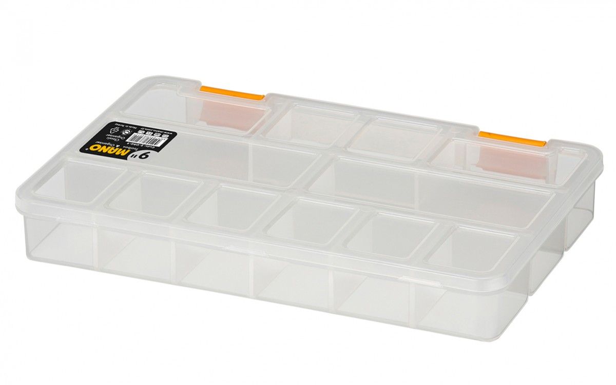 MANO 9 Inch Multipurpose Nail & Screw Box Organizer