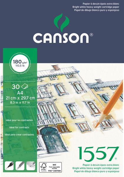 Canson 1557 Pad 30S A4 180G