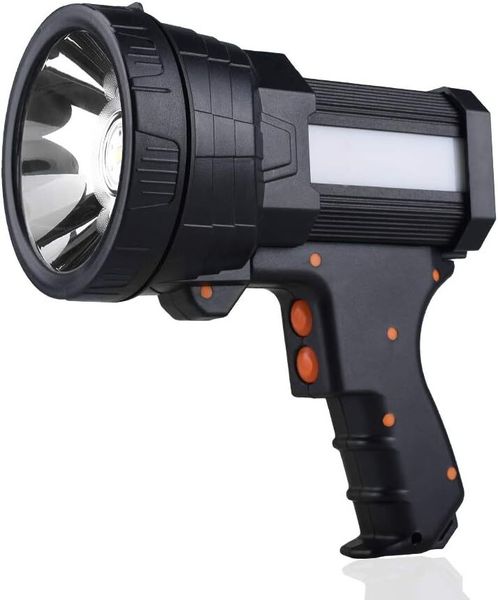Rechargeable spotlight, high-capacity flashlight