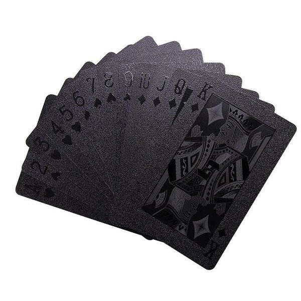 Cre8tive Foil Plastic Waterproof Playing Cards (Black)
