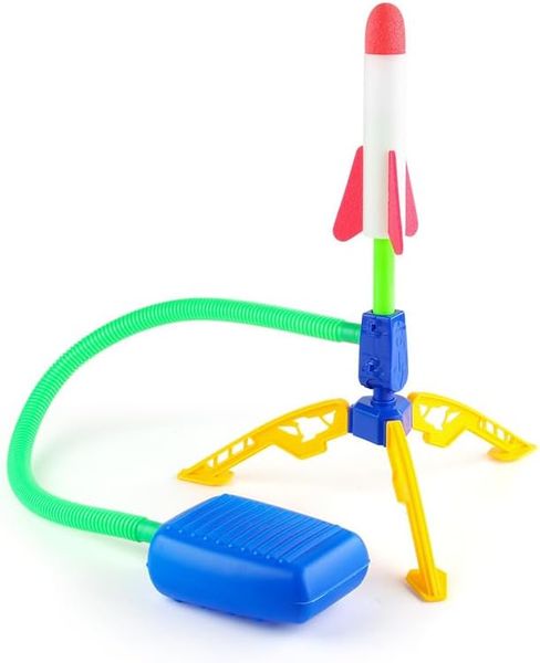 Kids Toy Rocket Launcher with LED lights EVA Foam Boys Outdoor Play Sensory