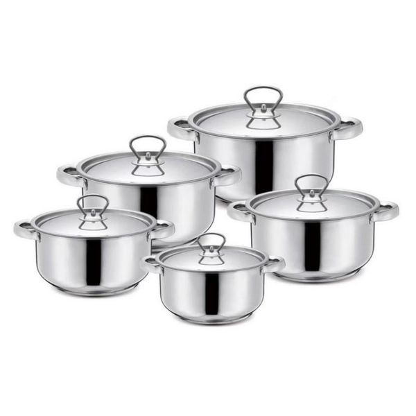 10Pcs Stainless Steel Cookware/Pot Set CDH-019