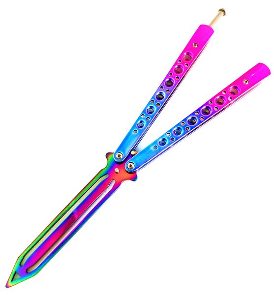 Training butterfly knife Smooth Flip 24.5cm Large Balisong - Egyptian Iris