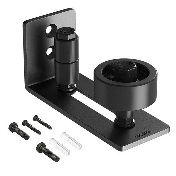 Chenshia Matte Black Sliding Barn Door Floor Guide - 8 Easy Assembly Options