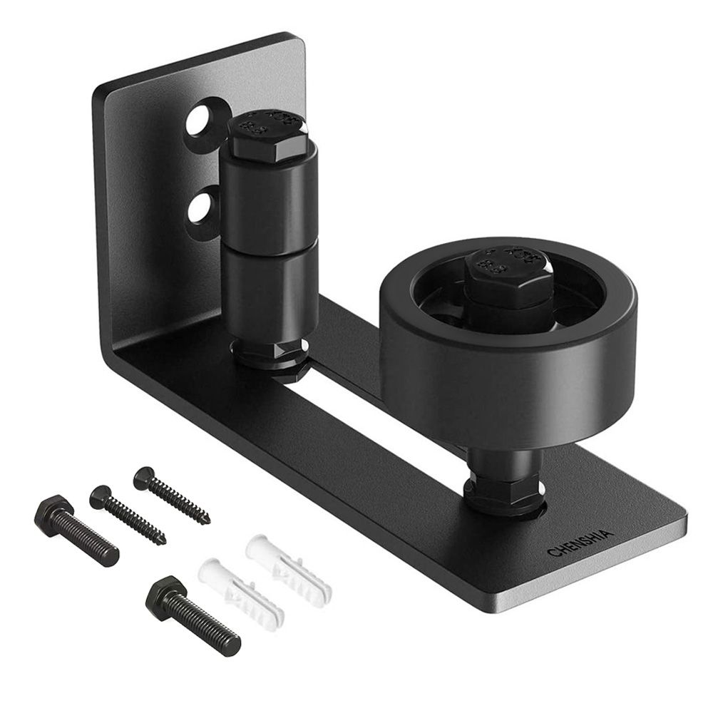 Chenshia Heavy Duty Sliding Barn Door Floor Guide, Bottom Adjustable Roller