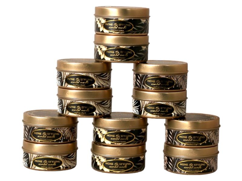 Candle Scented in Tin Set of 12