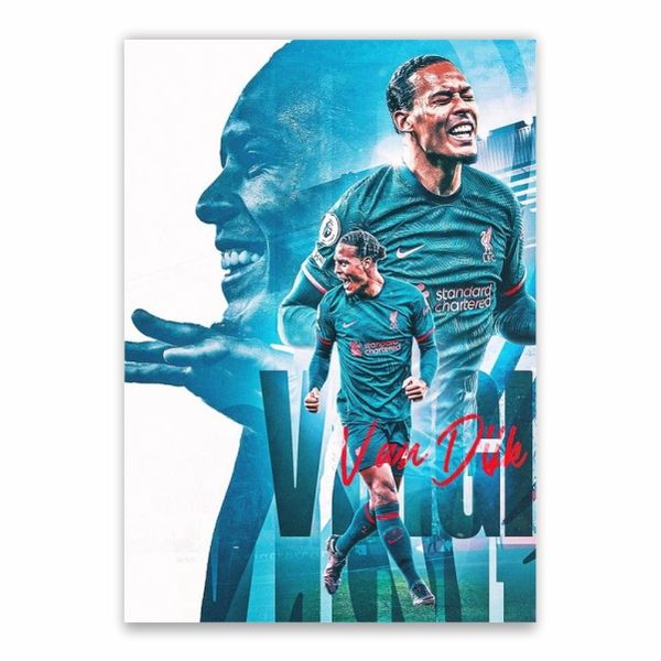 Virgil Van Dijk Away Kit Poster - A1