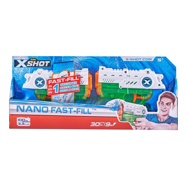Zuru X-Shot Water Warfare-Nano Fast-Fill 2Pk