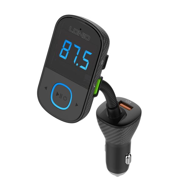 LDNIO Bluetooth FM Transmitter USB-C PD 3.0 / QC3.0/AUTO-ID C705Q