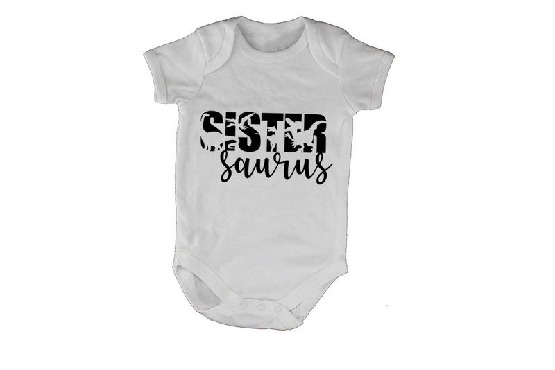 Sister-Saurus - Short Sleeve - Baby Grow
