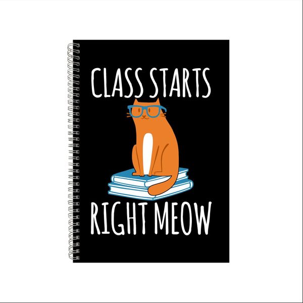 Cat Teacher Notebook PetGift Idea A4 Notepad Pad 27