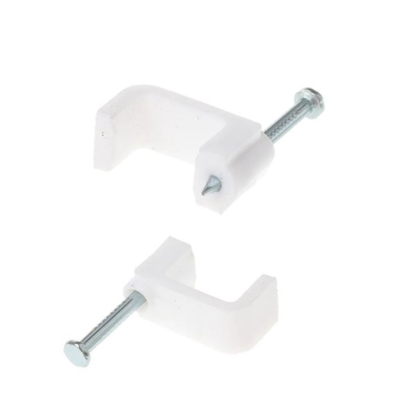 UNITED ELECTRICAL Cable Clips Unit 10mm Flat ( Pack of 100 )