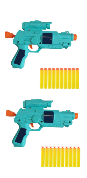 Kids Foam Blaster Toy Guns - Play Set of 2