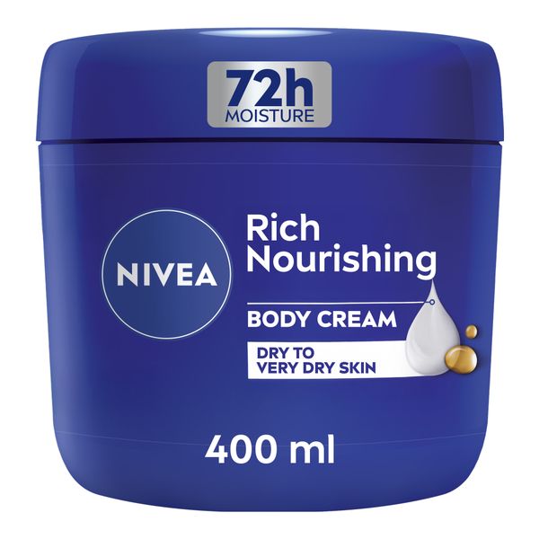 NIVEA Rich Nourishing Body Cream with Deep Moisture Serum, 400ml