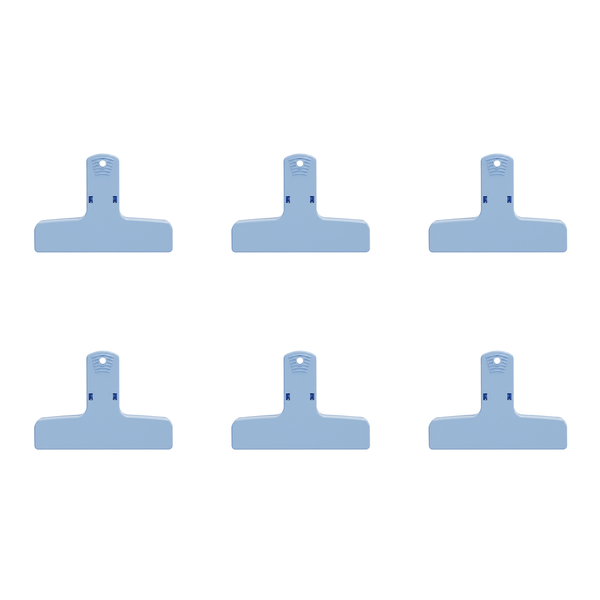 6 Pack Magnetic Refrigerator Sealing Clip - Blue