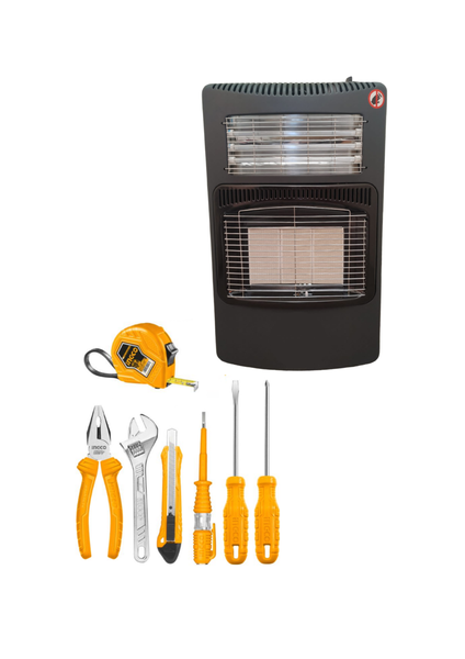 Heavy-Duty Gas Cabinet Heater with 7-Piece Tool Set