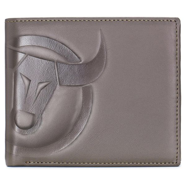 Bullcaptain Hawkeye RFID Blocking Men's Bifold Genuine Leather Wallet Khaki