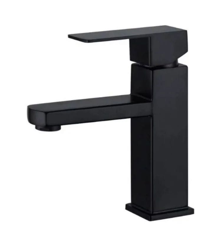 Black Square Basin Mixer