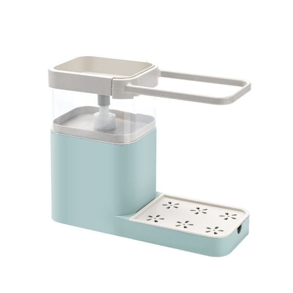 Dispenser With Soap Pump with Sponge Handle Dispenser for Cleaning Liquid