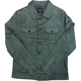 CUTTY - CWade Mens Button Up Waxed Fatigue Olive Jacket | Shop Today ...