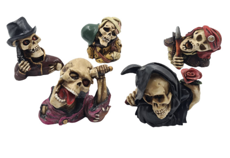 Polyresin Skull - Set of 5