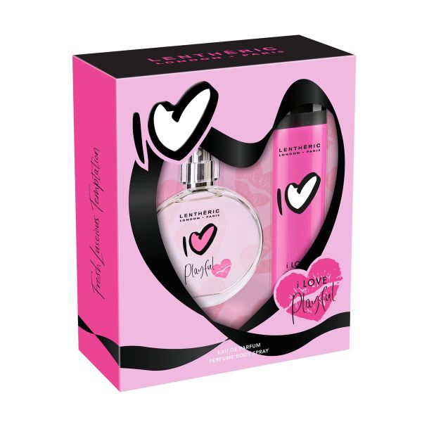 Lentheric I Love Playful Eau de Parfum 50ml &amp; Perfume Body Spray 90ml