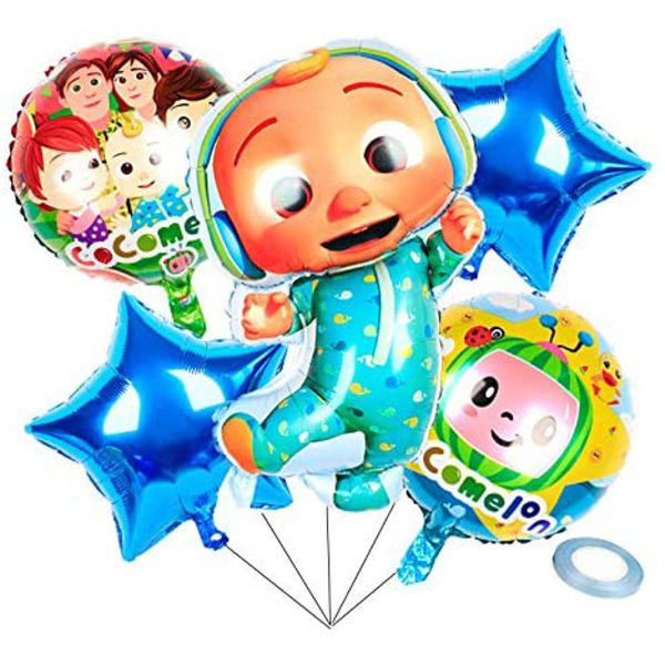 Cocomelon Blue Balloon Bouquet-5 Piece