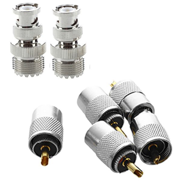 5 Pcs Uhf Pl259 Plug Solder Connector For Rg8