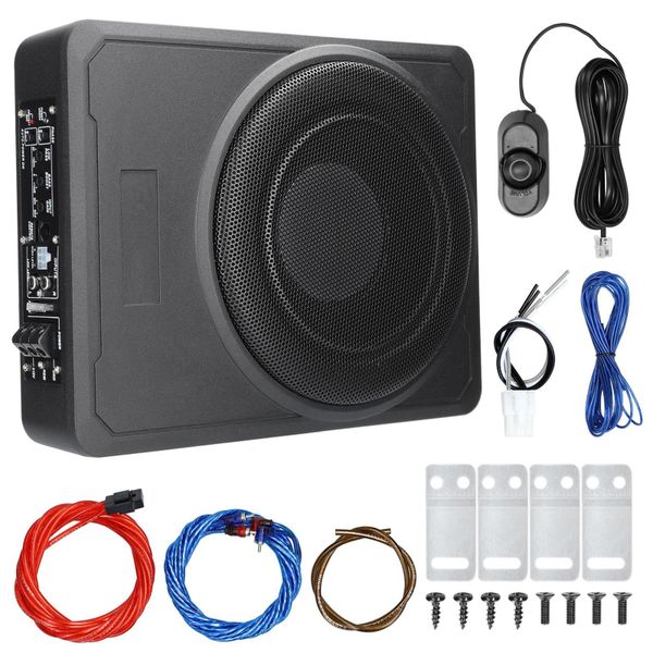 10" 600W Under-Seat Car Subwoofer - High Power Pure Bass Slim Speaker