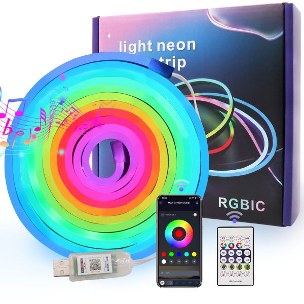 USB Neon Light Strip Flexible DIY Styling Interior Decoration