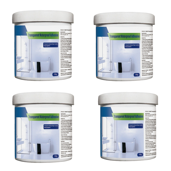 Set Of 4 100g Transparent Waterproof High Viscosity Adhesive CE-23