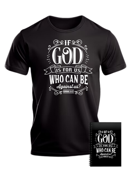 Christian God is for us Bible T-shirt Ideal Gift for Birthday Christmas 402