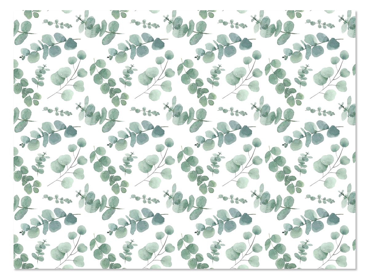 A3 Disposable Paper Placemat Set Watercolour Eucalyptus Shop Today