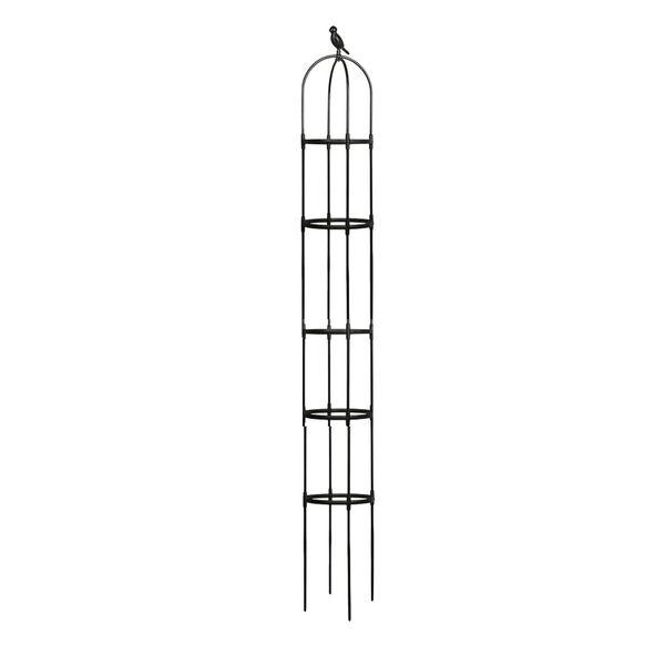 Garden 5 Tier Plastic Coated Climbing Plant Support Frame Trellis - 170cm